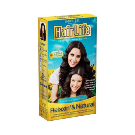 Hairlife Kit Relaxin Natural Creme Relaxante No Magalu