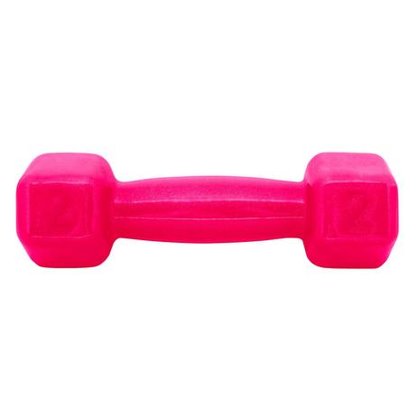 Halter Sextavado Acte S57-R Emborrachado 2Kg Rosa Menor preço em Halter Sextavado Acte S57-R Emborrachado 2Kg Rosa