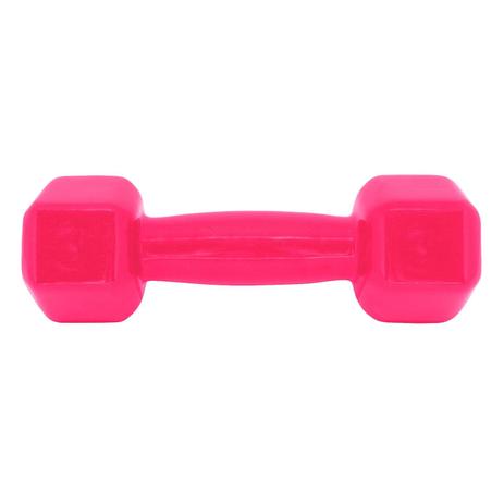 Halter Sextavado Acte S58-R Emborrachado 3Kg Rosa Menor preço em Halter Sextavado Acte S58-R Emborrachado 3Kg Rosa
