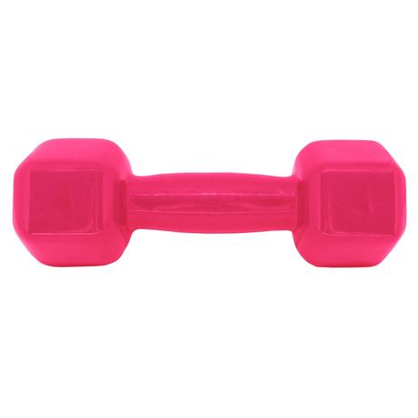 Halter Sextavado Acte S59-R Emborrachado 4Kg Rosa Menor preço em Halter Sextavado Acte S59-R Emborrachado 4Kg Rosa