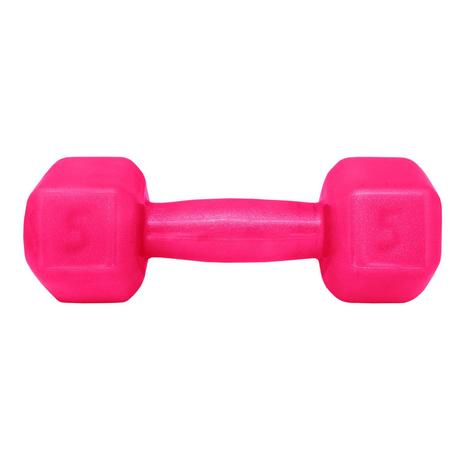 Halter Sextavado Acte S60-R Emborrachado 5Kg Rosa Menor preço em Halter Sextavado Acte S60-R Emborrachado 5Kg Rosa