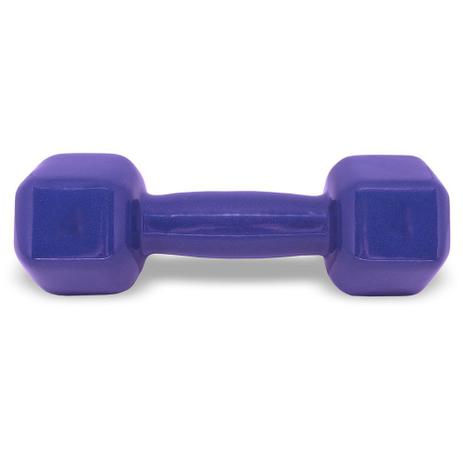 Halter Sextavado Emborrachado 4kg - Acte sports Menor preço em Halter Sextavado Emborrachado 4kg - Acte sports
