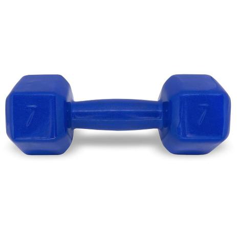 Halter Sextavado Emborrachado 7Kg - Acte sports Menor preço em Halter Sextavado Emborrachado 7Kg - Acte sports