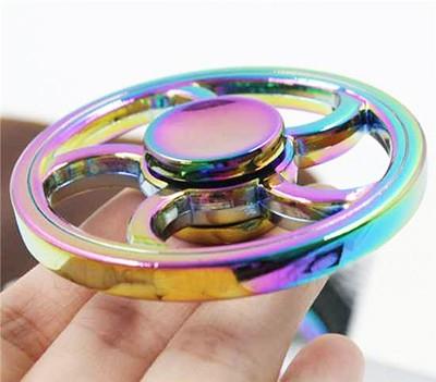 Hand Spinner Fidget Metal Rainbow Circular Ansiedade Estresse (BSL-GIRA-7) - Braslu Menor preço em Hand Spinner Fidget Metal Rainbow Circular Ansiedade Estresse (BSL-GIRA-7) - Braslu