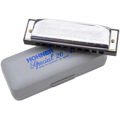 Harmônica Diatônica Hohner Special 20 D 560/20 Gaita de Boca em D (Ré) Menor preço em Harmônica Diatônica Hohner Special 20 D 560/20 Gaita de Boca em D (Ré)