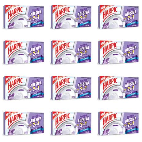 Harpic 2em1 Lavanda Pastilha Sanitária Adesiva 3x90g (Kit C/12) Menor preço em Harpic 2em1 Lavanda Pastilha Sanitária Adesiva 3x90g (Kit C/12)