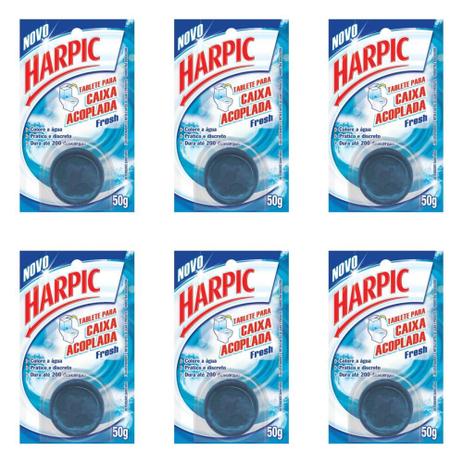Harpic Bloco De Caixa Acoplagem Azul 50g (Kit C/06) - Hapic é boa?