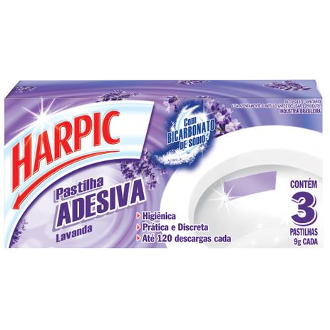 Harpic Pastilha Adesiva Lavanda Menor preço em Harpic Pastilha Adesiva Lavanda