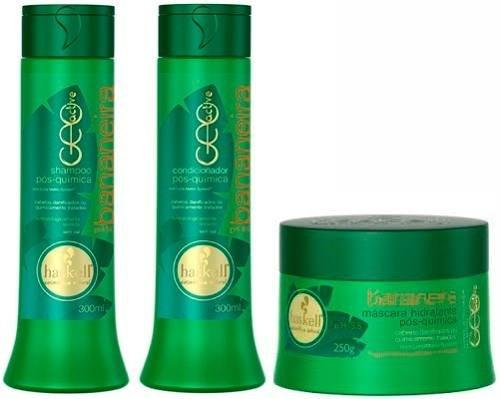 Haskell Bananeira Kit Shampoo + Condicionador 300ml + Máscara 250g Menor preço em Haskell Bananeira Kit Shampoo + Condicionador 300ml + Máscara 250g