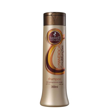 Haskell Mandioca Multifunções Afro - Shampoo 300ml Menor preço em Haskell Mandioca Multifunções Afro - Shampoo 300ml