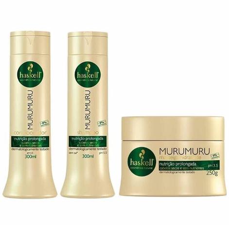 Haskell Murumuru Kit Shampoo + Condicionador + Máscara 250g Menor preço em Haskell Murumuru Kit Shampoo + Condicionador + Máscara 250g