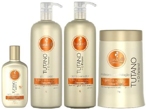 Haskell Tutano Shampoo + Condicionador + Máscara 1 L + Creme De Silicone 250g Menor preço em Haskell Tutano Shampoo + Condicionador + Máscara 1 L + Creme De Silicone 250g