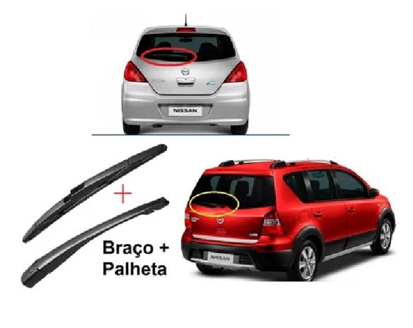 Haste Braco Limpador Traseiro + Palheta Nissan Livina Grand Livina e Tiida 09/14 - Micra Menor preço em Haste Braco Limpador Traseiro + Palheta Nissan Livina Grand Livina e Tiida 09/14 - Micra