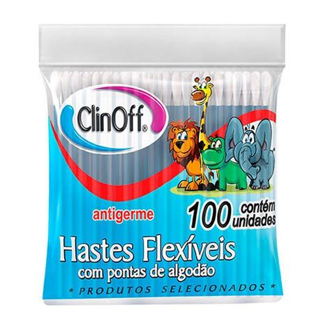 Hastes Flexíveis Clin Off Sachê Antigerme 100 Unidades Menor preço em Hastes Flexíveis Clin Off Sachê Antigerme 100 Unidades