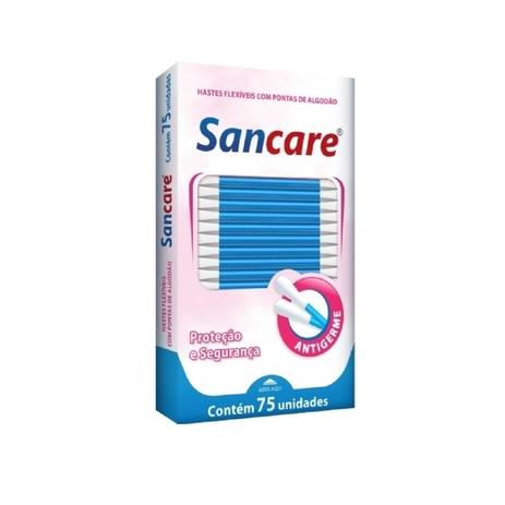 Hastes Flexíveis com 75 Unidades - Sancare - Sanfarma Menor preço em Hastes Flexíveis com 75 Unidades - Sancare - Sanfarma
