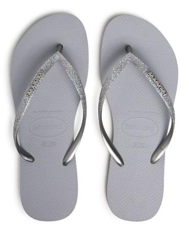 Havaiana cinza com brilho Clearance
