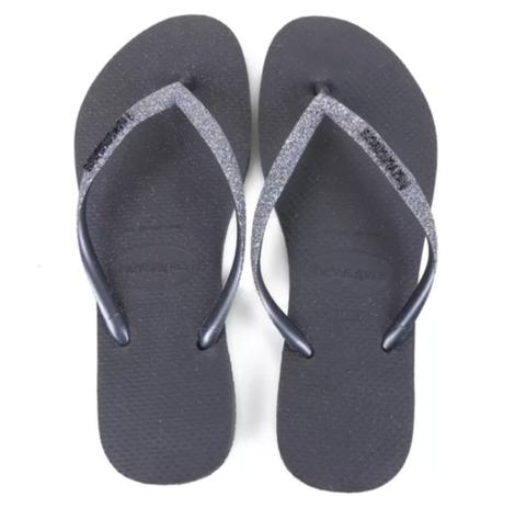 havaianas black glitter