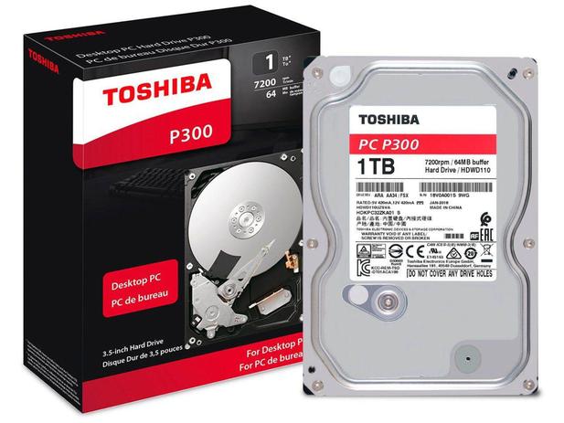 HD 1TB Toshiba SATA 6GB/s - P300 - Semp TCL Menor preço em HD 1TB Toshiba SATA 6GB/s - P300 - Semp TCL