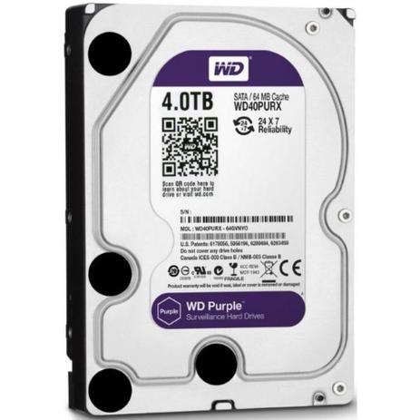 HD 4TB Western digital purple sata 2 WD40Purx - Intelbras Menor preço em HD 4TB Western digital purple sata 2 WD40Purx - Intelbras