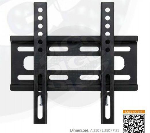 HD 598 S Suporte Fixo para TV LCD/LED de 10” a 32” - Preto - Multivisao Menor preço em HD 598 S Suporte Fixo para TV LCD/LED de 10” a 32” - Preto - Multivisao