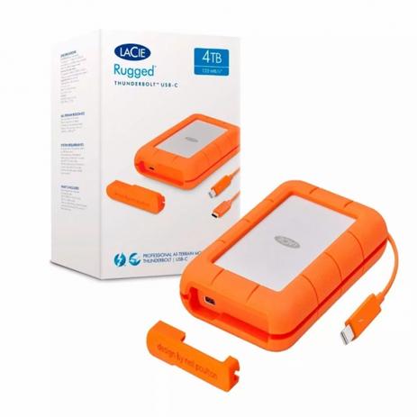 Hd Externo Lacie Rugged Thunderbolt/Usb-C 4tb 64mb 130mb/S 5.400 Rpm - STFS4000800 Menor preço em Hd Externo Lacie Rugged Thunderbolt/Usb-C 4tb 64mb 130mb/S 5.400 Rpm - STFS4000800