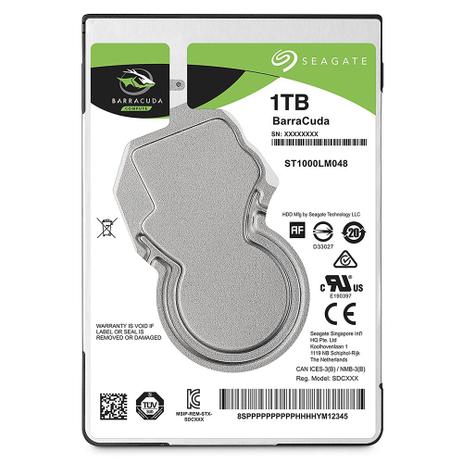 HD Interno 1TB para Notebook Sata III 5400RPM ST1000LM048 Seagate Menor preço em HD Interno 1TB para Notebook Sata III 5400RPM ST1000LM048 Seagate