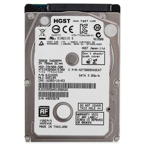Hd Para Notebook 500gb Sata-Ii Hgst Travelstar Z5k500 - Hitachi Menor preço em Hd Para Notebook 500gb Sata-Ii Hgst Travelstar Z5k500 - Hitachi