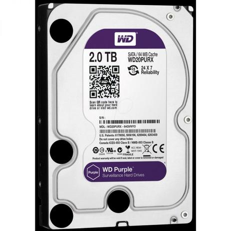 Hd Purple 2tb Sata 6 Gb/s 5400rpm 64mb Wd20purx Ideal para Vigilância - Western digital Menor preço em Hd Purple 2tb Sata 6 Gb/s 5400rpm 64mb Wd20purx Ideal para Vigilância - Western digital
