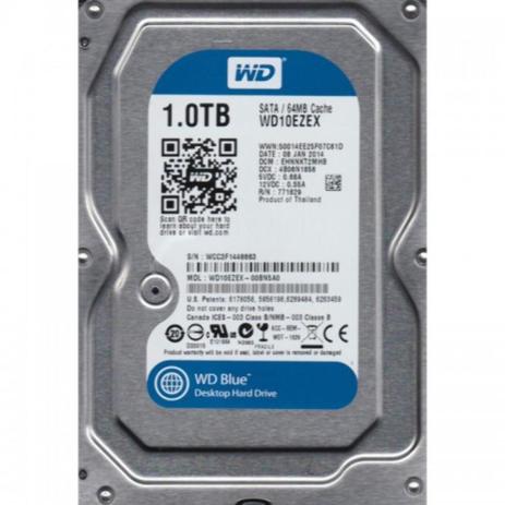 HD SATA 3,5 1TB Western Digital Caviar Blue 7200rpm 64MB WD10EZEX Menor preço em HD SATA 3,5 1TB Western Digital Caviar Blue 7200rpm 64MB WD10EZEX