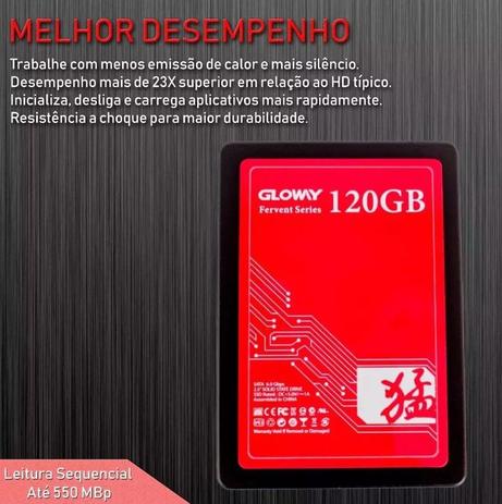 Hd Ssd 120Gb Gloway 2.5 Sata 3.0 Pc Notebook Desktop - Knup Menor preço em Hd Ssd 120Gb Gloway 2.5 Sata 3.0 Pc Notebook Desktop - Knup