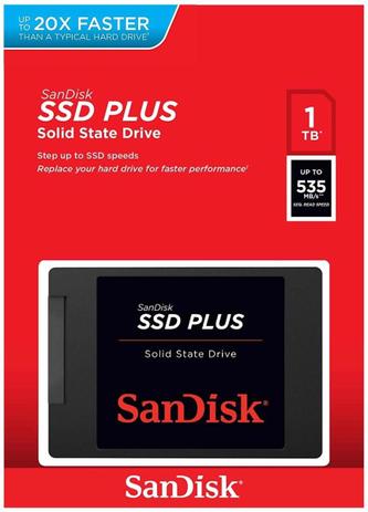 HD SSD 1TB SDSSDA-1T00-G26 - Sandisk Menor preço em HD SSD 1TB SDSSDA-1T00-G26 - Sandisk