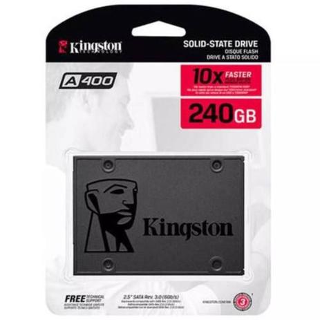 HD Ssd Kingston 240gb Ssdnow A400 Sata 3 6gbs 500mbs Menor preço em HD Ssd Kingston 240gb Ssdnow A400 Sata 3 6gbs 500mbs