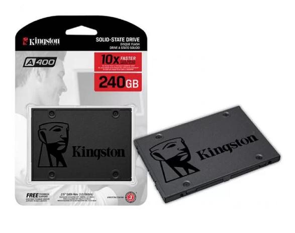 Hd Ssd Kingston A400 240gb 6gb/s Sata 3.0 USB Pc Notebook Videogame Menor preço em Hd Ssd Kingston A400 240gb 6gb/s Sata 3.0 USB Pc Notebook Videogame