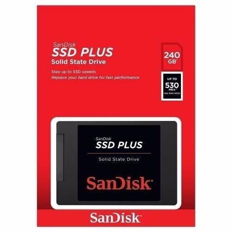 HD SSD Sandisk Plus 240gb 535mb/s G26 Notebook Menor preço em HD SSD Sandisk Plus 240gb 535mb/s G26 Notebook