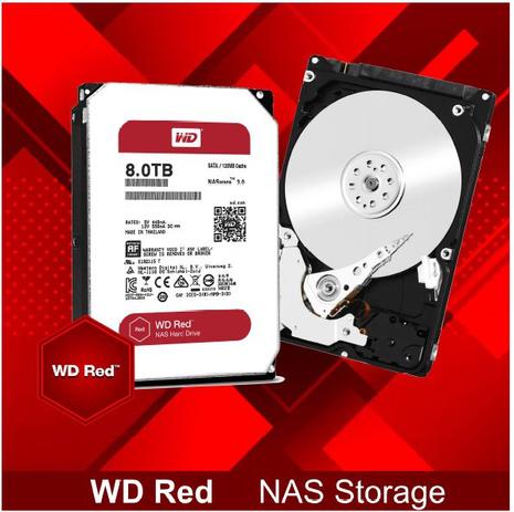Hd Western Digital Wd Red 8tb Nas Sata 6gbs 128mb Menor preço em Hd Western Digital Wd Red 8tb Nas Sata 6gbs 128mb