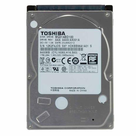 HDD Toshiba Notebook 1TB 2.5 Sataiii 5.400 RPM MQ01ABD100 Menor preço em HDD Toshiba Notebook 1TB 2.5 Sataiii 5.400 RPM MQ01ABD100