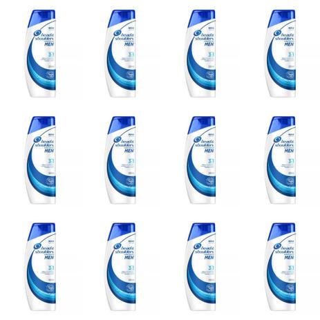 Head Shoulders 3em1 Shampoo Anticaspa 200ml (Kit C/12) Menor preço em Head Shoulders 3em1 Shampoo Anticaspa 200ml (Kit C/12)