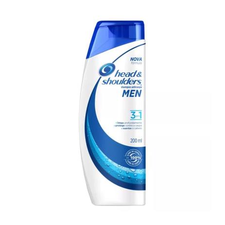 Head Shoulders 3em1 Shampoo Anticaspa 200ml Menor preço em Head Shoulders 3em1 Shampoo Anticaspa 200ml