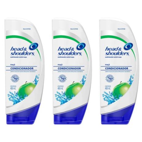 Head Shoulders Apple Maçã Condicionador Anticaspa 400ml (Kit C/03) Menor preço em Head Shoulders Apple Maçã Condicionador Anticaspa 400ml (Kit C/03)