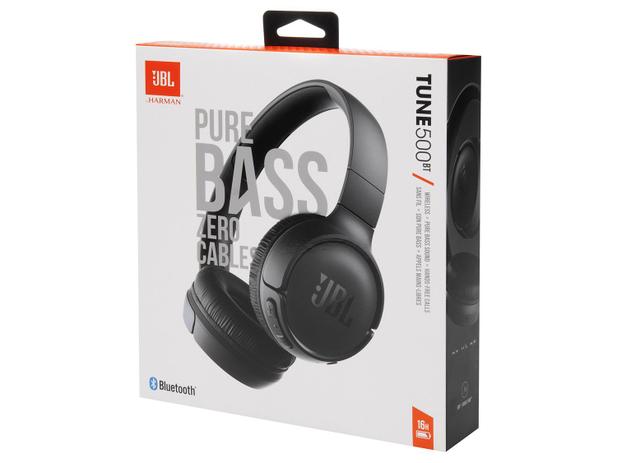 Headphone Bluetooth JBL T500BT com Microfone - Preto
