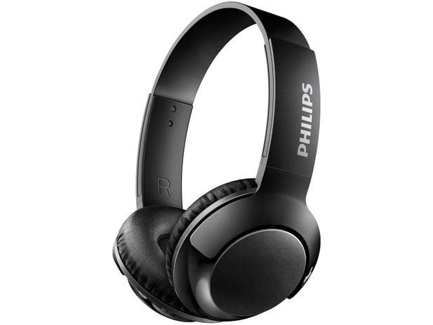 Headphone Bluetooth Philips Bass+ SHL3075WT/00 - com Microfone Preto Menor preço em Headphone Bluetooth Philips Bass+ SHL3075WT/00 - com Microfone Preto