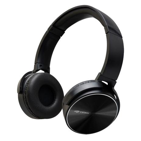 Headphone C/ Microfone Dobrável Preto PH-110BK - C3tech Menor preço em Headphone C/ Microfone Dobrável Preto PH-110BK - C3tech