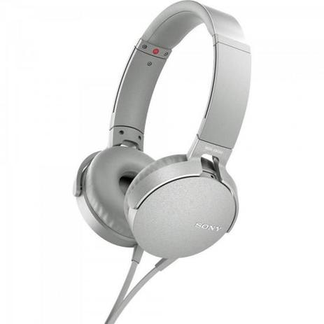 Headphone com Microfone Sony Branco - MDR-XB550AP/W Menor preço em Headphone com Microfone Sony Branco - MDR-XB550AP/W