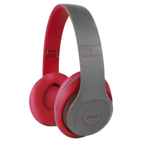Headphone Fone de Ouvido Xtrad Sem Fio LC-815 Extra Bass Bluetooth -  Vermelho - Headphone - Magazine Luiza