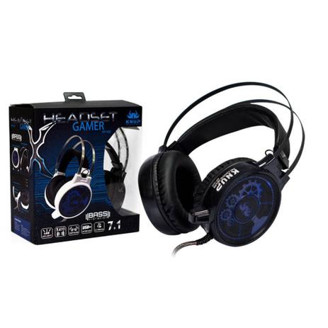 Headphone Gamer Com Microfone Headset Preto Kp-402 - Knup Menor preço em Headphone Gamer Com Microfone Headset Preto Kp-402 - Knup