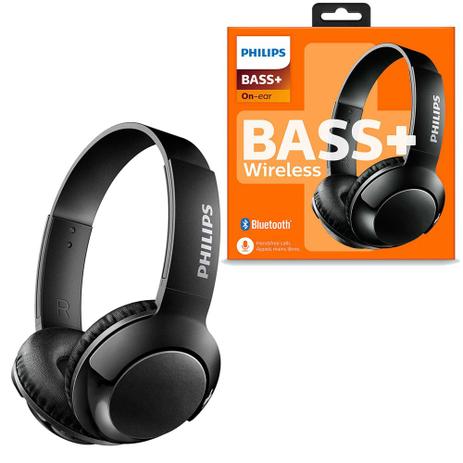 Headphone Headset Philips Sem Fio Bluetooth On-Ear Bass+ Preto Com Microfone - SHB3075BK/00 Menor preço em Headphone Headset Philips Sem Fio Bluetooth On-Ear Bass+ Preto Com Microfone - SHB3075BK/00