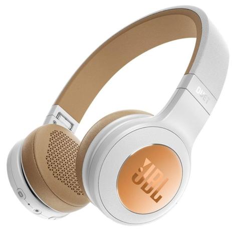 Menor preço em Headphone JBL Duet Wht/Gold, Buetooth, com Microfone - Branco
