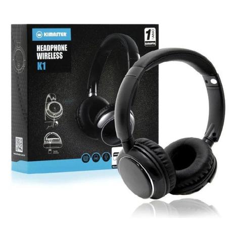 Headphone K1 Bluetooth Wireless e Rádio Fm - Kimaster - Headphone Bluetooth  - Magazine Luiza