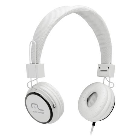 Headphone Multilaser Fun branco c/ cabo microfone Menor preço em Headphone Multilaser Fun branco c/ cabo microfone