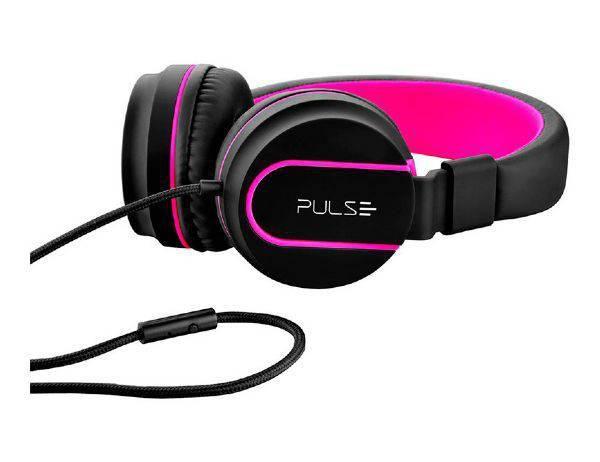 Headphone Multilaser Pulse Fun, Preto e Rosa, PH160 Menor preço em Headphone Multilaser Pulse Fun, Preto e Rosa, PH160